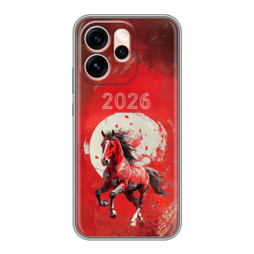 Силиконовый чехол на OPPO Reno15 Pro Max с принтом Новый год