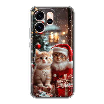 Силиконовый чехол на OPPO Reno15 Pro Max с принтом Новый год