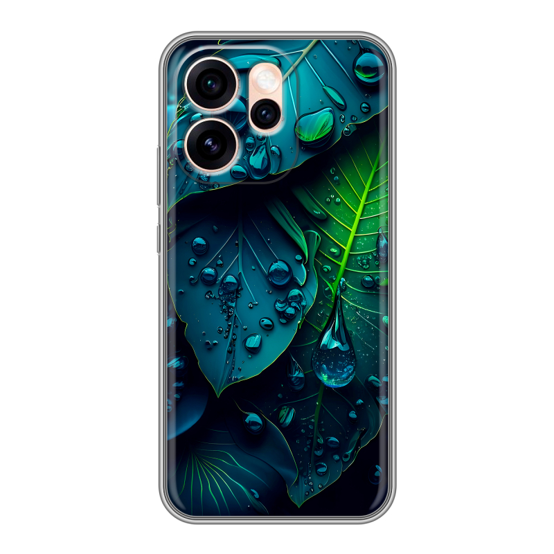 Силиконовый чехол на OPPO Reno15 Pro Max 5G с принтом Листья Силиконовый чехол на OPPO Reno15 Pro Max 5G с принтом Листья