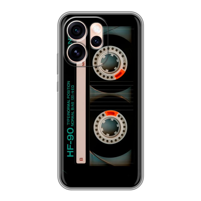 Силиконовый чехол на OPPO Reno15 Pro Max с принтом Кассета Силиконовый чехол на OPPO Reno15 Pro Max с принтом Кассета