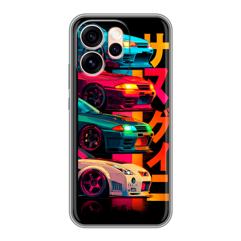 Силиконовый чехол на OPPO Reno15 Pro Max с принтом Гоночные машины Силиконовый чехол на OPPO Reno15 Pro Max с принтом Гоночные машины