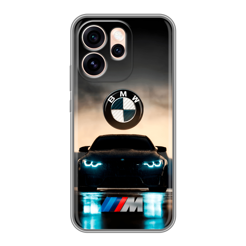 Силиконовый чехол на OPPO Reno15 Pro Max с принтом БМВ BMW Силиконовый чехол на OPPO Reno15 Pro Max с принтом БМВ BMW