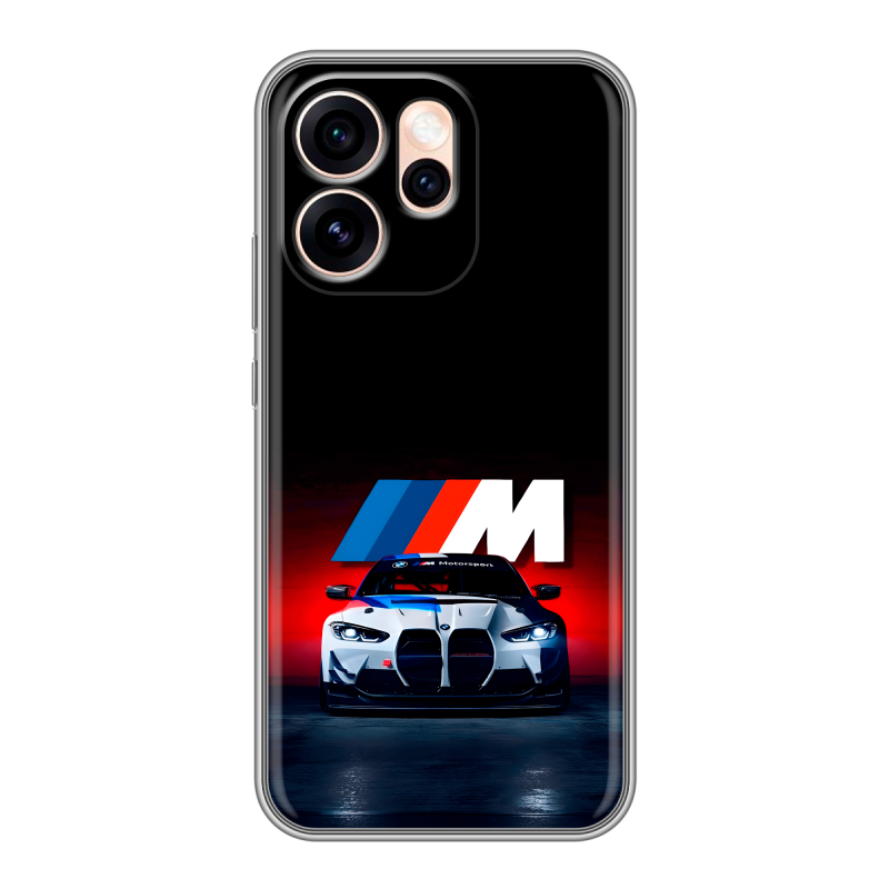 Силиконовый чехол на OPPO Reno15 Pro Max с принтом БМВ BMW Силиконовый чехол на OPPO Reno15 Pro Max с принтом БМВ BMW