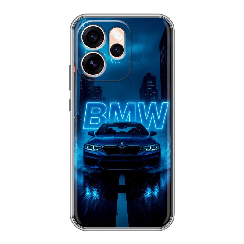 Силиконовый чехол на OPPO Reno15 Pro Max с принтом BMW БМВ Силиконовый чехол на OPPO Reno15 Pro Max с принтом BMW БМВ