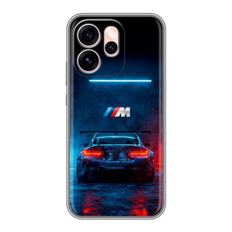 Силиконовый чехол на OPPO Reno15 Pro Max с принтом BMW БМВ Силиконовый чехол на OPPO Reno15 Pro Max с принтом BMW БМВ