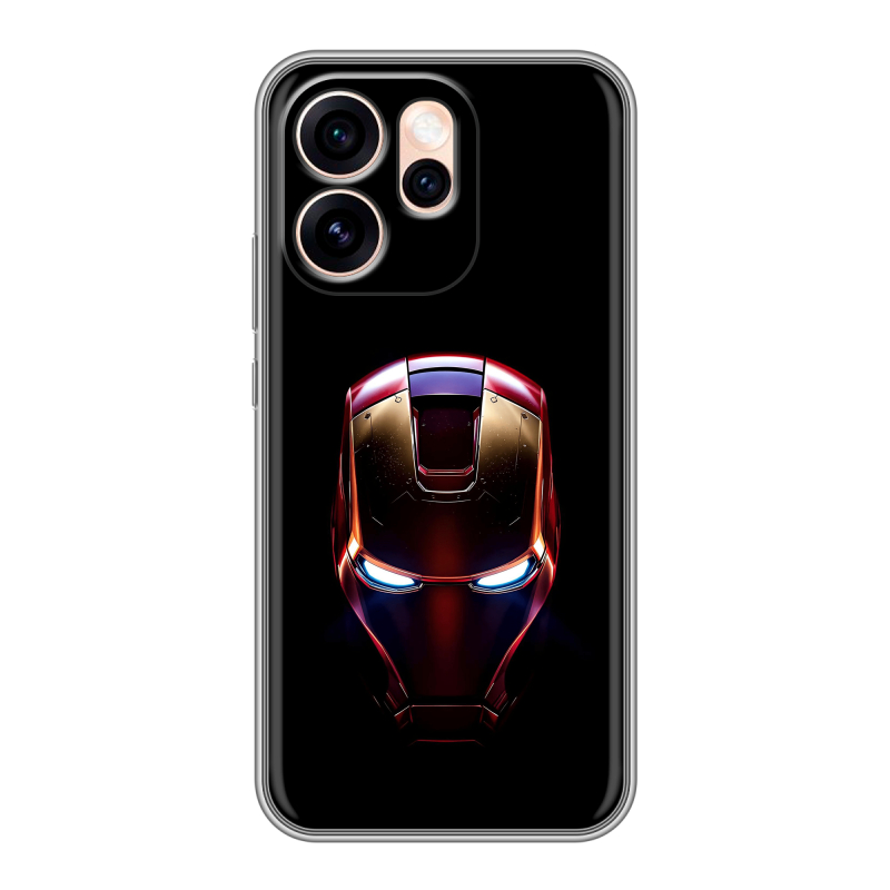 Силиконовый чехол на OPPO Reno15 Pro Max с принтом IronMan Железный человек Силиконовый чехол на OPPO Reno15 Pro Max с принтом IronMan Железный человек