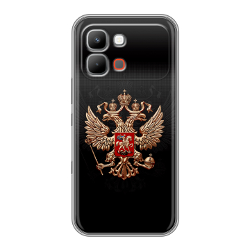 Силиконовый чехол на INFINIX Note Edge с принтом Герб России Силиконовый чехол на INFINIX Note Edge с принтом Герб России