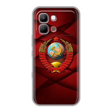 Силиконовый чехол на INFINIX Note Edge с принтом Герб СССР Силиконовый чехол на INFINIX Note Edge с принтом Герб СССР