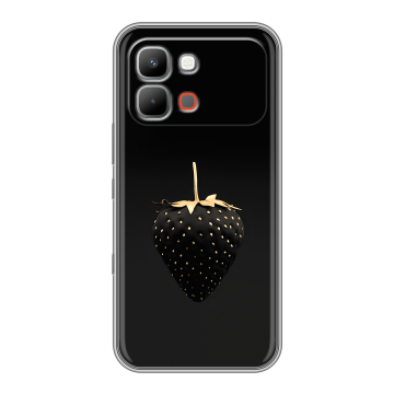 Силиконовый чехол на INFINIX Note Edge с принтом Черная клубника Силиконовый чехол на INFINIX Note Edge с принтом Черная клубника