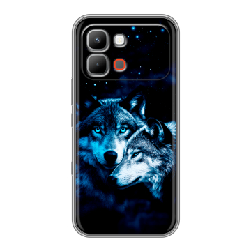 Силиконовый чехол на INFINIX Note Edge с принтом Волки Силиконовый чехол на INFINIX Note Edge с принтом Волки