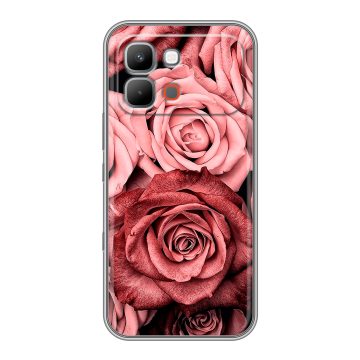 Силиконовый чехол на INFINIX Note Edge с принтом Цветы розы Силиконовый чехол на INFINIX Note Edge с принтом Цветы розы