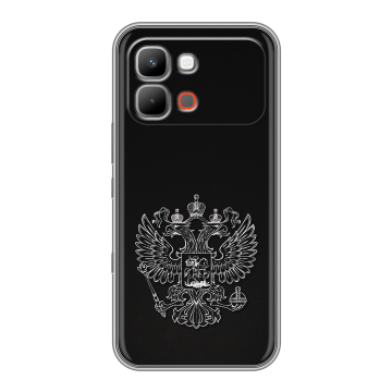 Силиконовый чехол на INFINIX Note Edge с принтом Герб России