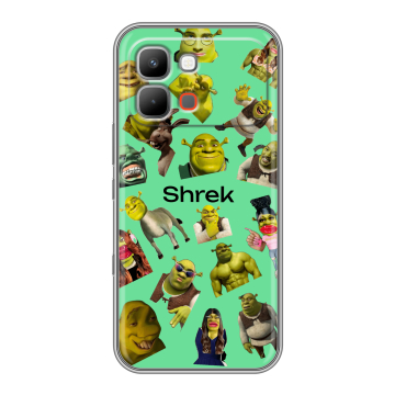 Силиконовый чехол на INFINIX Note Edge с принтом Шрек Shrek Силиконовый чехол на INFINIX Note Edge с принтом Шрек Shrek