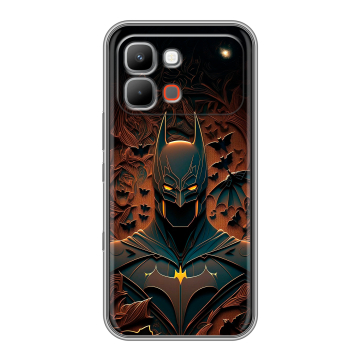 Силиконовый чехол на INFINIX Note Edge с принтом Batman Бэтмен