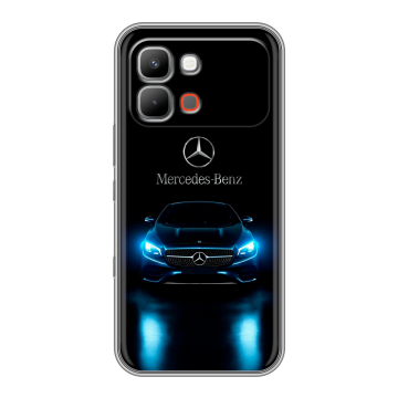Силиконовый чехол на INFINIX Note Edge с принтом Mercedes Мерседес
