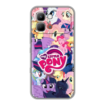 Силиконовый чехол на INFINIX Note Edge с принтом My little pony Дружба чудо