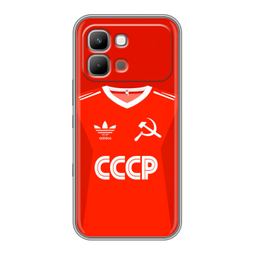 Силиконовый чехол на INFINIX Note Edge с принтом Флаг Герб СССР Силиконовый чехол на INFINIX Note Edge с принтом Флаг Герб СССР