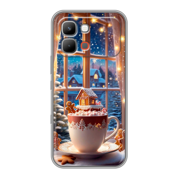 Силиконовый чехол на INFINIX Note Edge с принтом Новый год Силиконовый чехол на INFINIX Note Edge с принтом Новый год
