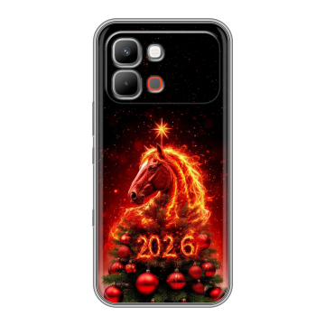 Силиконовый чехол на INFINIX Note Edge с принтом Новый год Силиконовый чехол на INFINIX Note Edge с принтом Новый год