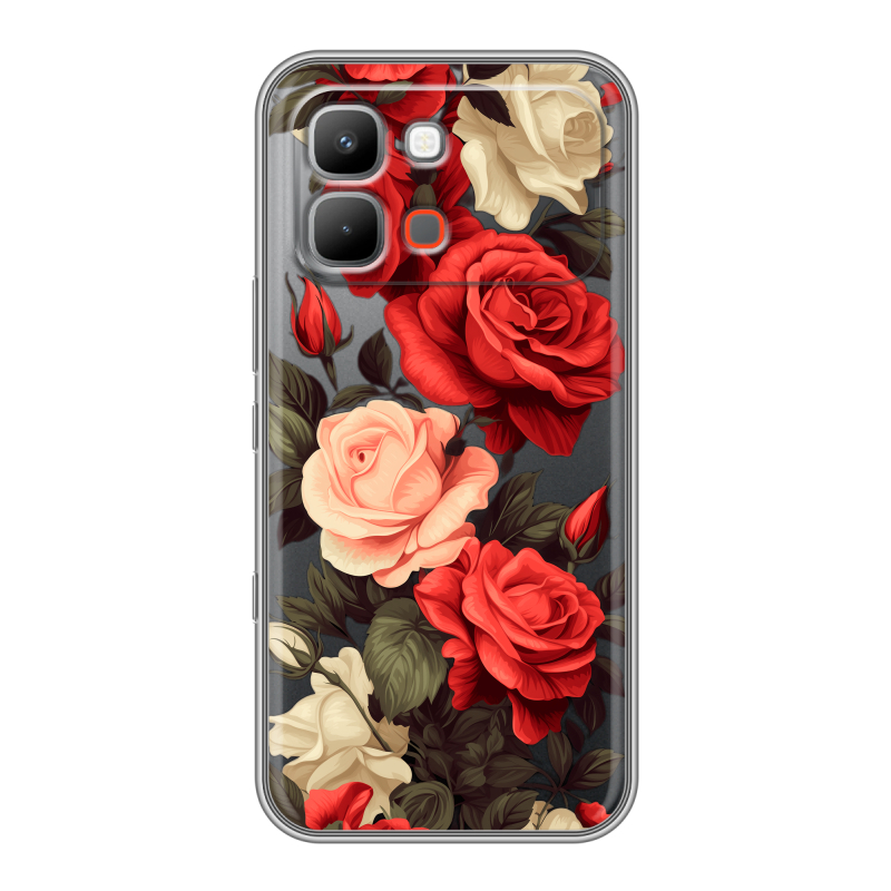 Силиконовый чехол на INFINIX Note Edge с принтом Розы Силиконовый чехол на INFINIX Note Edge с принтом Розы