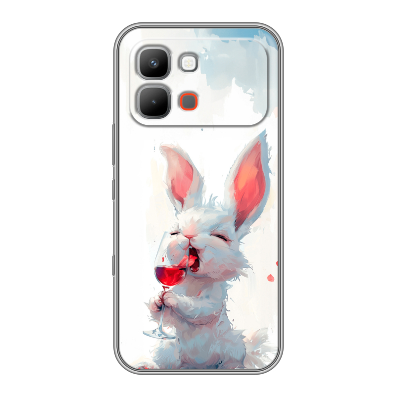 Силиконовый чехол на INFINIX Note Edge с принтом кролик зайчик Силиконовый чехол на INFINIX Note Edge с принтом кролик зайчик