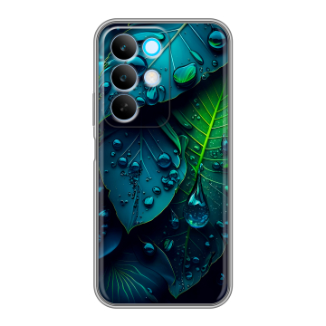 Силиконовый чехол на Realme C85 с принтом Листья Силиконовый чехол на Realme C85 с принтом Листья