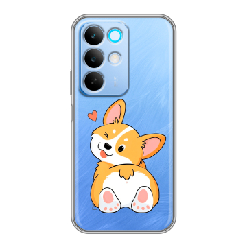 Силиконовый чехол на Realme C85 с принтом Корги