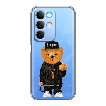 Силиконовый чехол на Realme C85 с принтом Плюшевый медведь