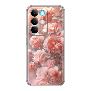 Силиконовый чехол на Realme C85 с принтом Розовые розы