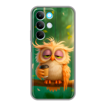 Силиконовый чехол на Realme C85 с принтом сова