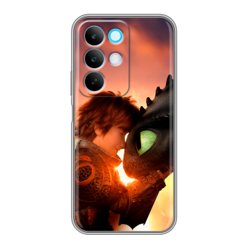 Силиконовый чехол на Realme C85 с принтом Как приручить дракона Силиконовый чехол на Realme C85 с принтом Как приручить дракона