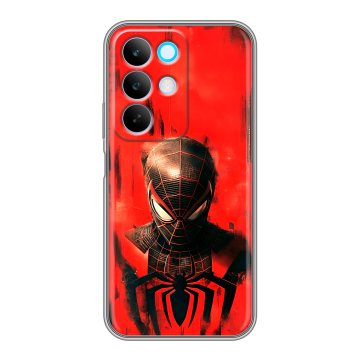 Силиконовый чехол на Realme C85 с принтом человек паук spiderman Силиконовый чехол на Realme C85 с принтом человек паук spiderman