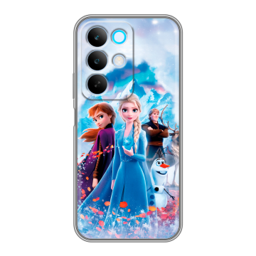Силиконовый чехол на Realme C85 с принтом Холодное сердце Frozen Силиконовый чехол на Realme C85 с принтом Холодное сердце Frozen
