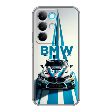 Силиконовый чехол на Realme C85 с принтом БМВ BMW Силиконовый чехол на Realme C85 с принтом БМВ BMW