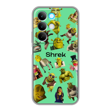 Силиконовый чехол на Realme C85 с принтом Шрек Shrek Силиконовый чехол на Realme C85 с принтом Шрек Shrek