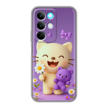 Силиконовый чехол на Realme C85 с принтом для девочек