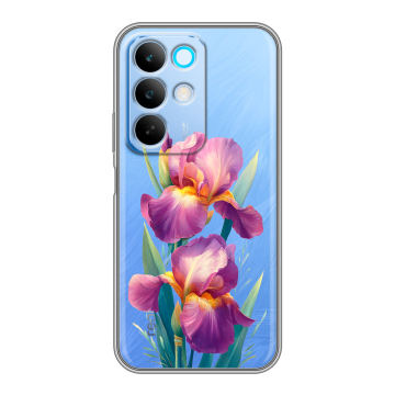 Силиконовый чехол на Realme C85 с принтом Цветы орхидеи