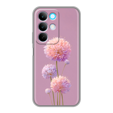 Силиконовый чехол на Realme C85 с принтом Цветы