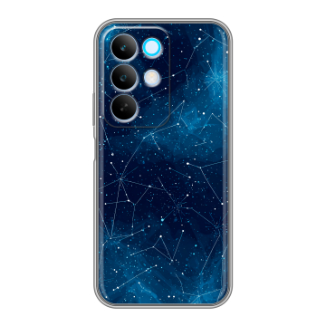 Силиконовый чехол на Realme C85 с принтом Космос звезды