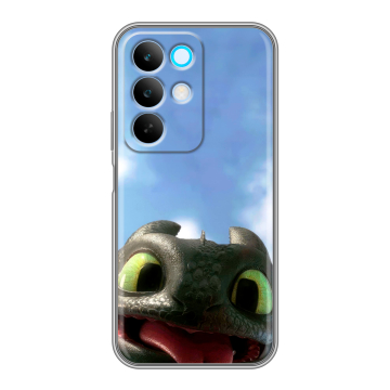 Силиконовый чехол на Realme C85 с принтом Как приручить дракона