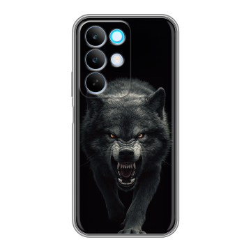Силиконовый чехол на Realme C85 с принтом Волк