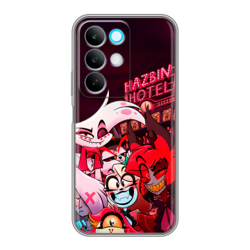 Силиконовый чехол на Realme C85 с принтом Hazbin Hotel Отель Хазбин