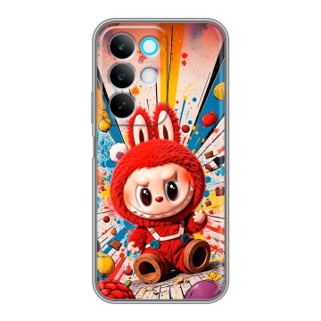 Силиконовый чехол на Realme C85 с принтом Labubu Лабубу