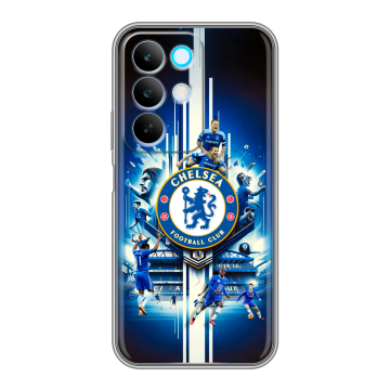 Силиконовый чехол на Realme C85 с принтом Chelsea Челси