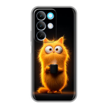 Силиконовый чехол на Realme C85 с принтом Смешной кот Силиконовый чехол на Realme C85 с принтом Смешной кот