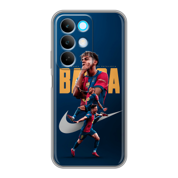 Силиконовый чехол на Realme C85 с принтом Барселона Barca Yamal Силиконовый чехол на Realme C85 с принтом Барселона Barca Yamal