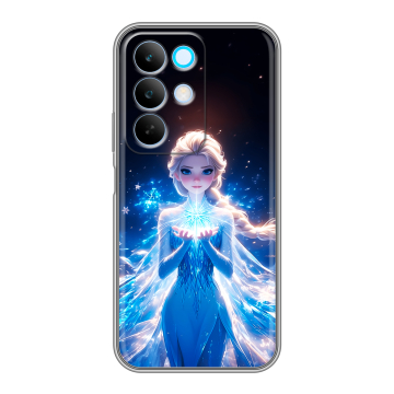 Силиконовый чехол на Realme C85 с принтом Холодное сердце Frozen Силиконовый чехол на Realme C85 с принтом Холодное сердце Frozen