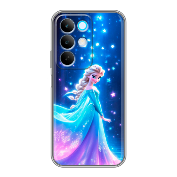 Силиконовый чехол на Realme C85 с принтом Холодное сердце Frozen Силиконовый чехол на Realme C85 с принтом Холодное сердце Frozen