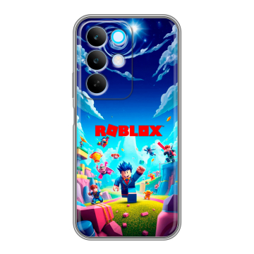 Силиконовый чехол на Realme C85 с принтом Roblox Роблокс Силиконовый чехол на Realme C85 с принтом Roblox Роблокс