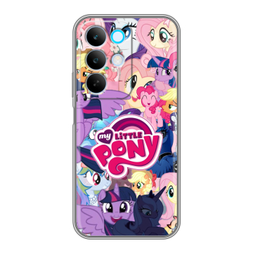 Силиконовый чехол на Realme C85 с принтом My little pony Дружба чудо Силиконовый чехол на Realme C85 с принтом My little pony Дружба чудо